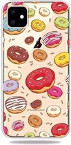 GadgetBay Vrolijk Flexibel Donuts Hoesje iPhone 11 TPU case - Doorzichtig