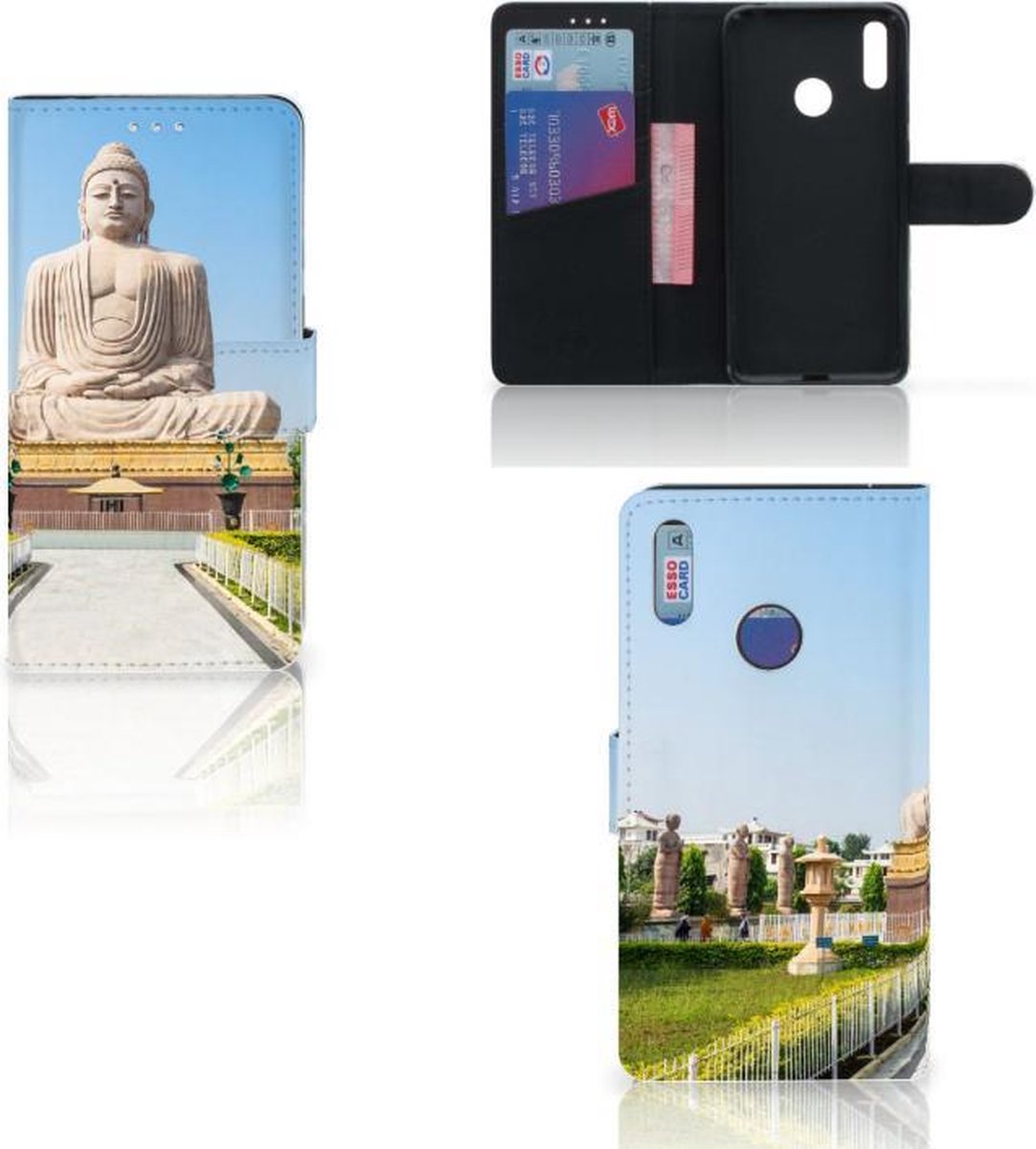 Huawei Y7 (2019) Flip Cover Boeddha