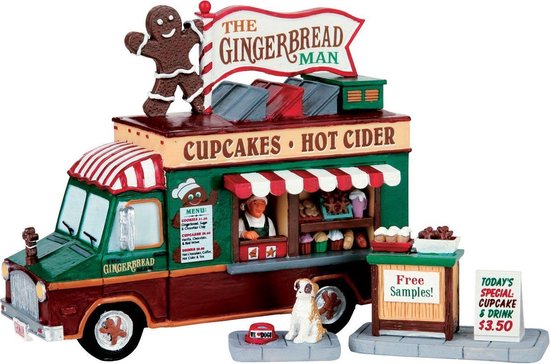 Lemax - The Gingerbread Man - Set Of 3 uit de 2017 Collectie