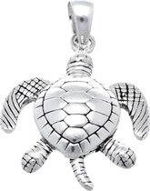 Collier pendentif tortue en argent avec pièces mobiles