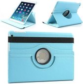 iPad 2/3/4 360 Graden draaibare Hoesje Case Lederen Look – Lichtblauw