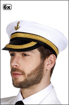 6x Admiraal pet Nicholas - marine leger boot carnaval schipper festival thema feest party