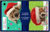 10 stuks dubbele Kerstkaarten - Dierenkaarten - Nieuwjaarskaarten met envelop - Wenskaarten - 5 pakjes