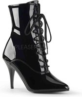 EU 40 = US 10 | VANITY-1020 | 4 Lace-Up Ankle Boot, Side Zip