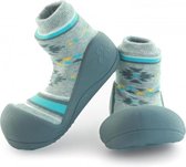 Attipas Nordic grijs babyschoenen, ergonomische Baby slippers, slofjes maat 19 , 3-6 maanden