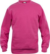 Clique Basic Roundneck jr Helder Kersen maat 110/120