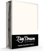 Day Dream topdek hoeslaken - strijkvrij - katoen - 160 x 220 - Crème
