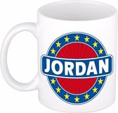 Jordan naam koffie mok / beker 300 ml  - namen mokken