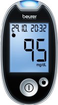 Beurer GL44 Glucosemeter BE (mg/dL)  - Zwart