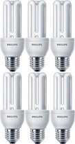 6 stuks - Philips Genie Spaarlamp E27 14W/865 6500K Daglicht 760lm