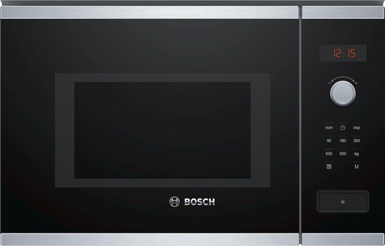 Bosch Serie 4 BFL553MS0 magnetron Ingebouwd Combinatiemagnetron 25 l 900 W Zwart, Roestvrijstaal