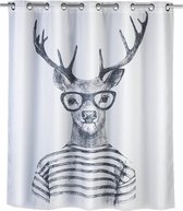 Wenko douchegordijn | Mr Deer Flex | 180 x 200 | Textiel | anti-schimmel