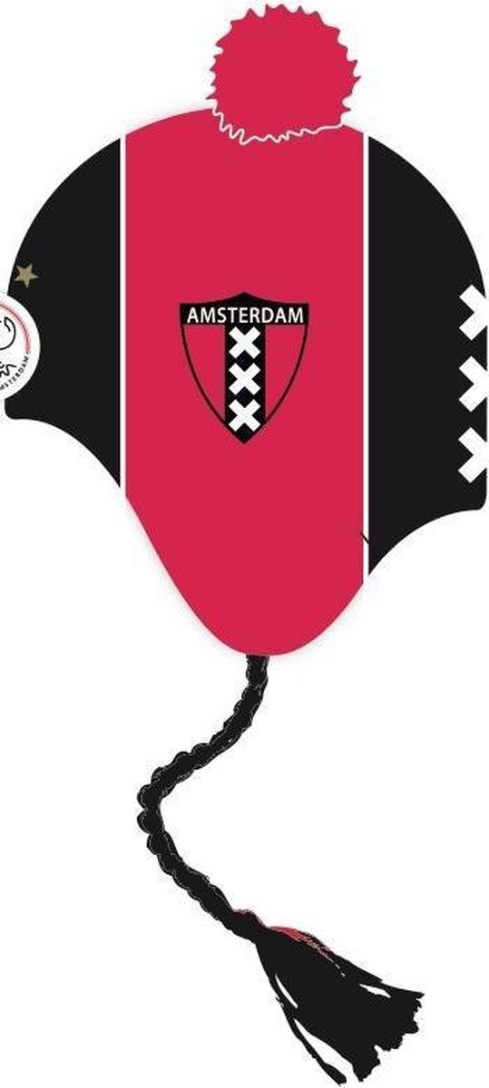Ajax Muts - Volwassenen - Zwart/Rood