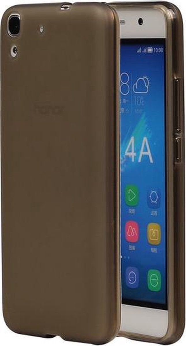 Huawei Honor Y6 TPU Hoesje Transparant Grijs