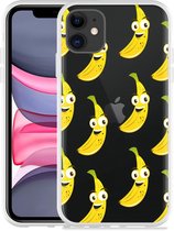 Geschikt voor Apple iPhone 11 Hoesje Happy Banaan - Designed by Cazy