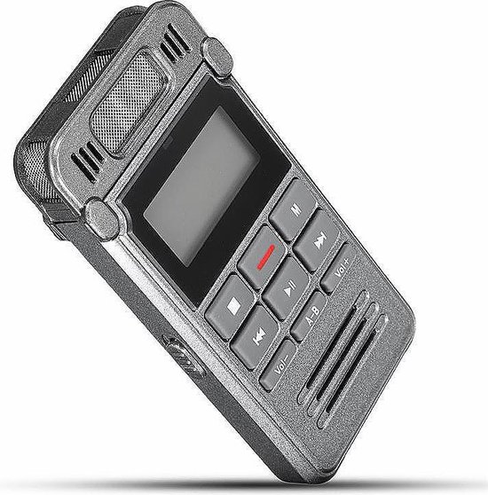 Digitale Dictafoon Voice Recorder - 8 GB - Memo Audio Recorder - Spraak Recorder - Plug&Play - Met Nederlandse Handleiding - Opname Apparaat - Merkloos
