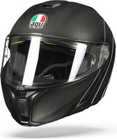 Agv Sportmodulartive Carbon Zilver Systeemhelm - Motorhelm - Maat XXL