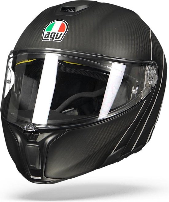 Agv Sportmodulartive Carbon Zilver Systeemhelm - Motorhelm - Maat XXL |  bol.com