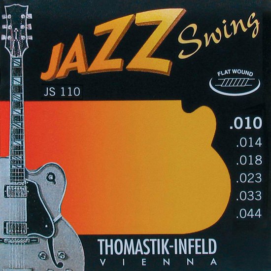 Foto: Thomastik js110 e snarenset 010 014 018 023 033 044 jazz swing flat wound