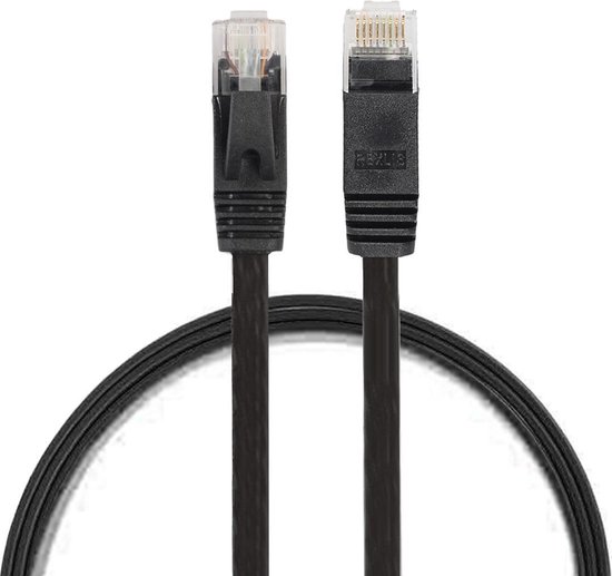 Internetkabel By Qubix 0.5m CAT6 Ultra dunne Flat Ethernet netwerk LAN  kabel... | bol.com