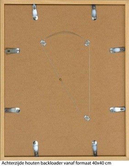 Cadre Photo Plat en Bois - Cadre Photo - 45x60 cm - Verre Transparent - Grisé - 15 mm