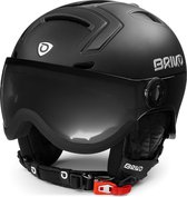 Briko Stromboli Visor Photo Skihelm Shiny Matt Black - Maat M/L