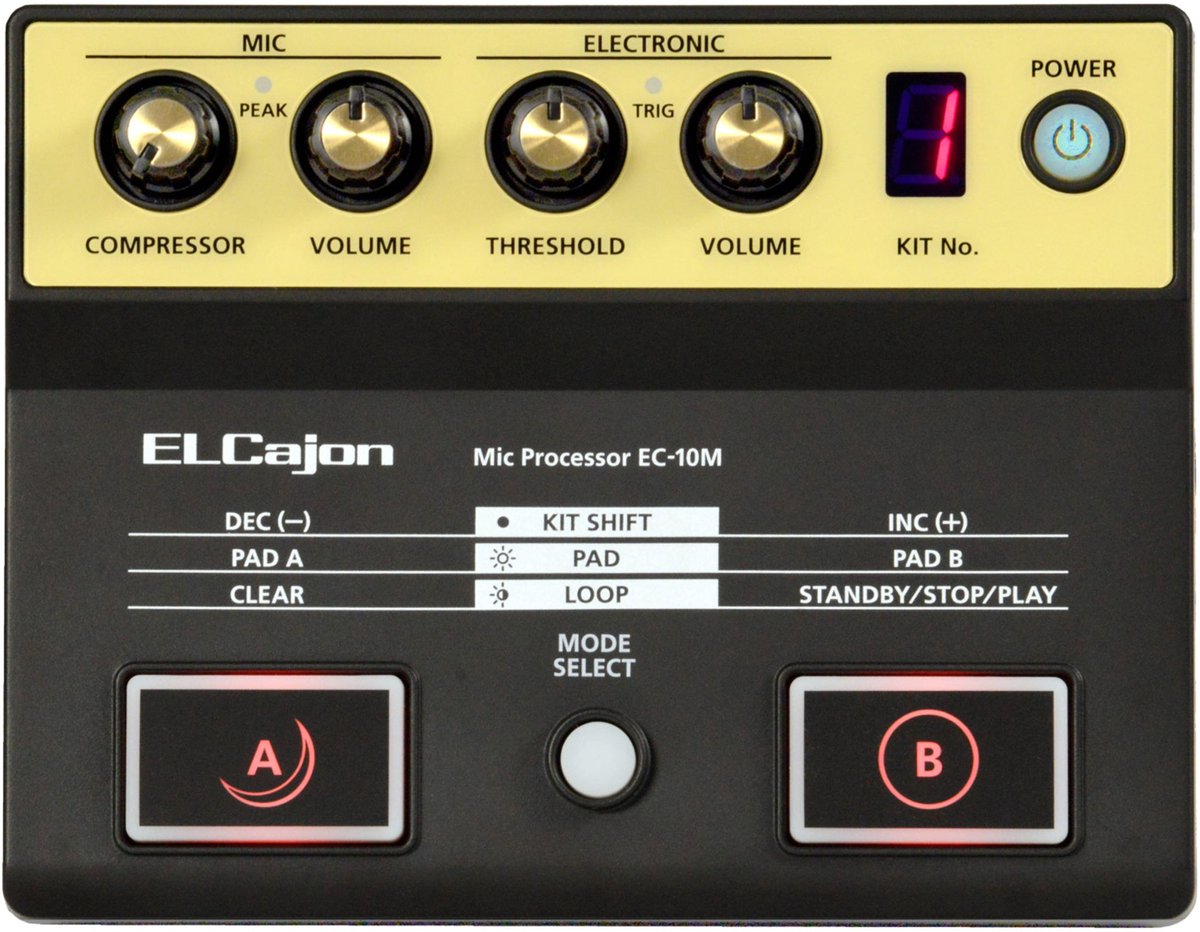 Roland EC‑10M – El Cajon Mic Processor voor Cajon & Yambú Performers