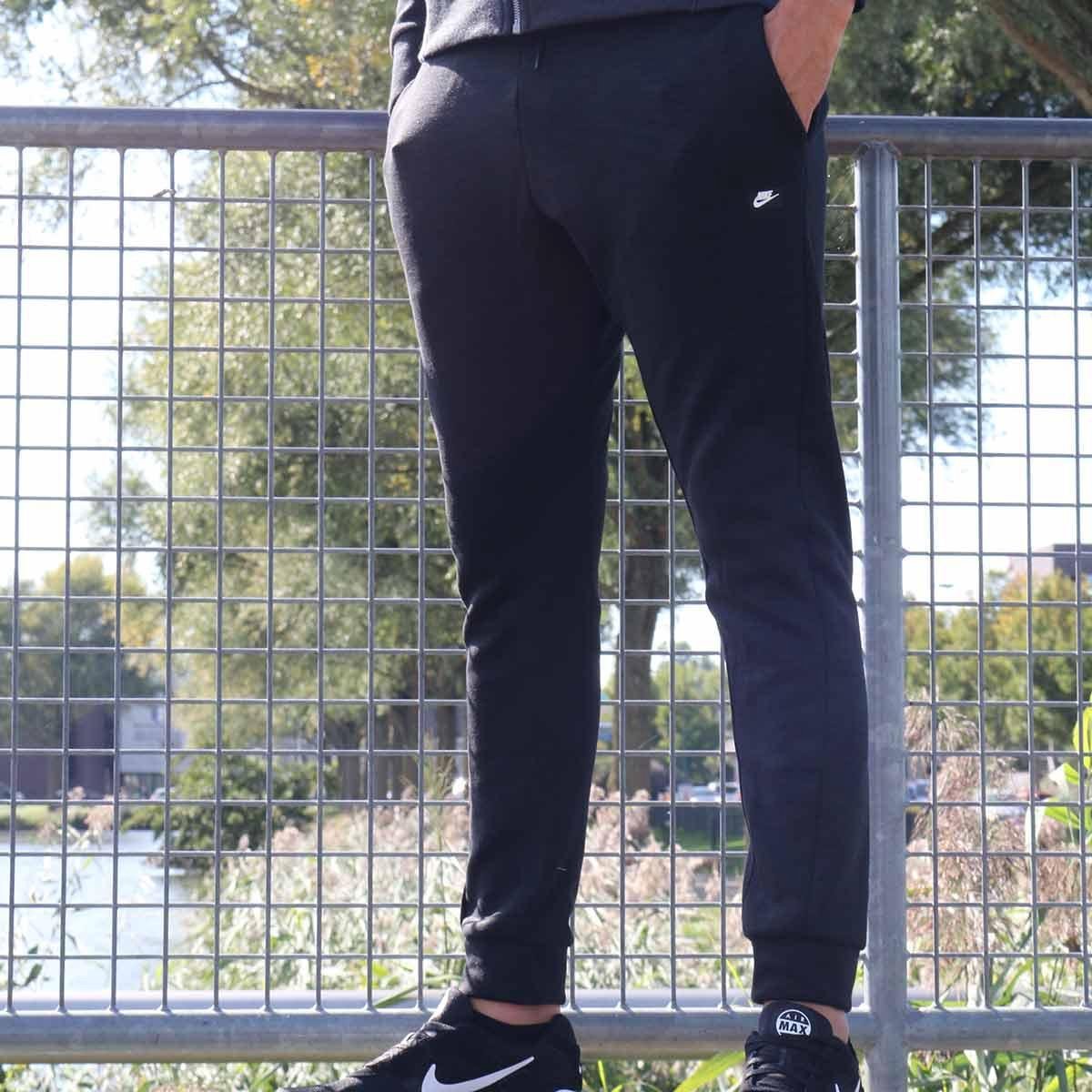 Nike Optic Fleece joggingbroek heren antraciet/zwart | bol.com