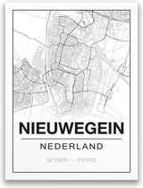 Poster/plattegrond NIEUWEGEIN - 30x40cm