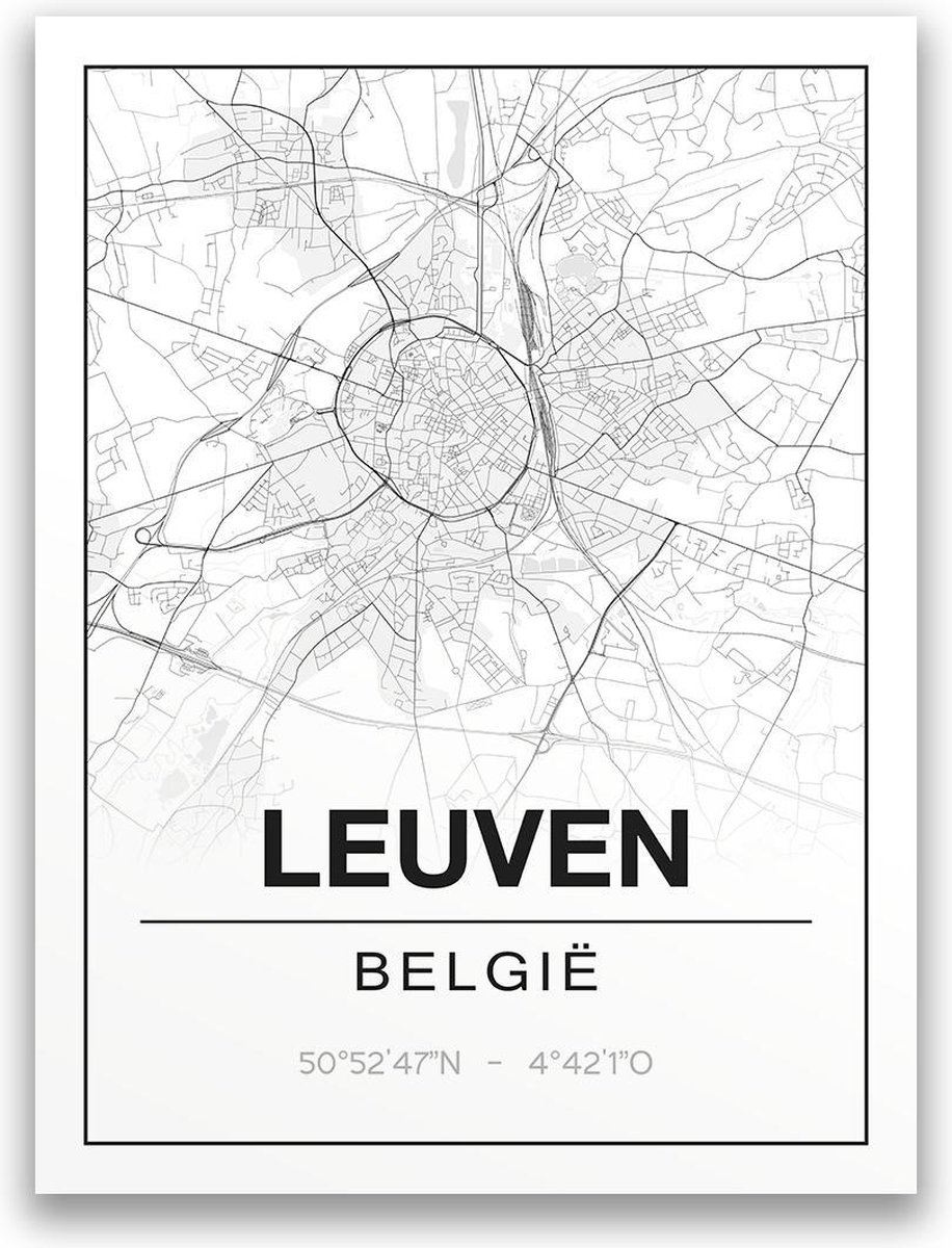 Poster/plattegrond LEUVEN 30x40cm