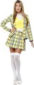Smiffy's - Film & TV Kostuum - Clueless Cher Schooluniform - Vrouw - Geel, Groen - Small - Carnavalskleding - Verkleedkleding