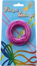 Eddy Toys Vingertouw 160 Cm Roze/zilver