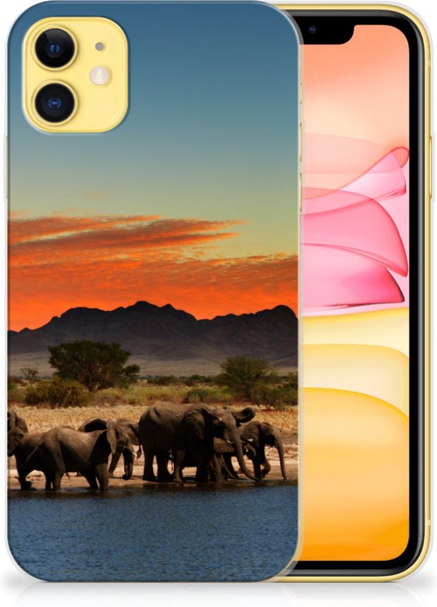 Apple iPhone 11 TPU Hoesje Olifanten