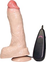 RealistiXXX – Levensechte Penis Replica Vibrator met Afstandsbediening en Zuignap voor een Penetrerend Verwenning – 23 cm – beige