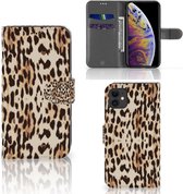 iPhone 11 Telefoonhoesje met Pasjes Leopard