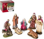 Groupe de Noël 8 figurines environ 12 cm.