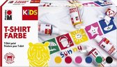 Marabu Kids Textielverf - 6 kleuren x 80 ml