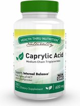 Caprylic Acid 600 mg (non-GMO) (200 Softgels) - Health Thru Nutrition