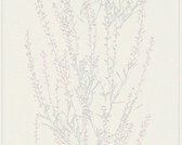 BLOEMENSTRUIK BEHANG | Botanisch - wit grijs zilver - A.S. Création Blooming