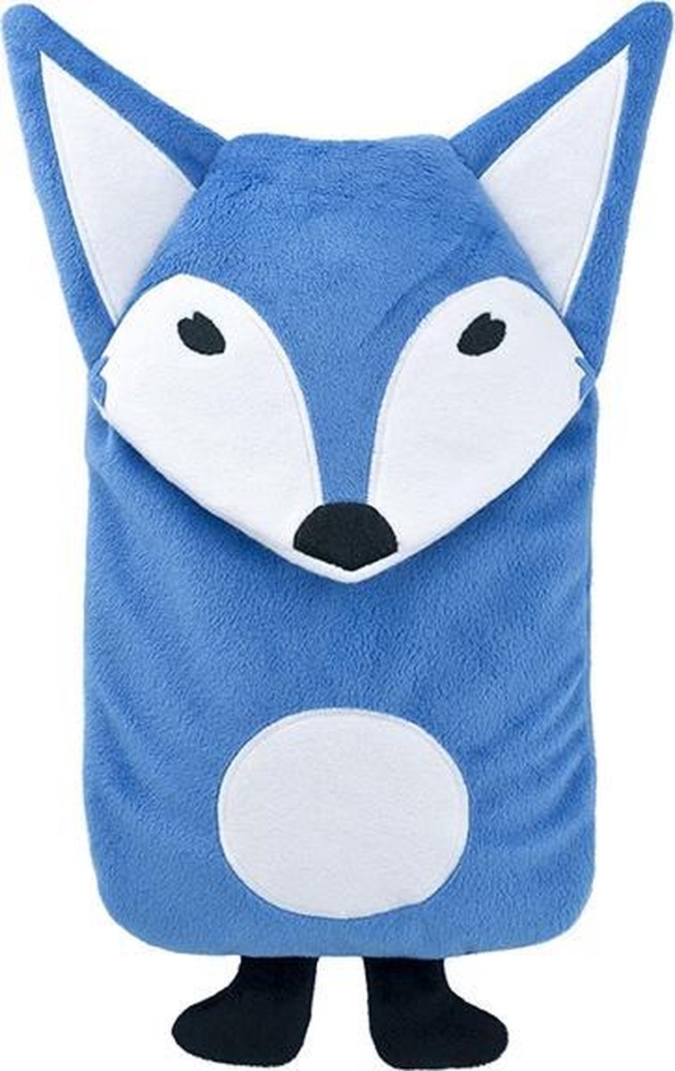 Goedkoopste Hugo Frosch warmwaterkruik vos blauw 0,8L - kinderkruik 23x14 cm