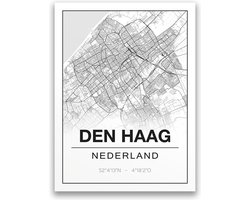 Poster/plattegrond DEN-HAAG - A4