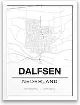 Poster/plattegrond DALFSEN - A4