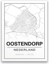 Poster/plattegrond OOSTENDORP - A4
