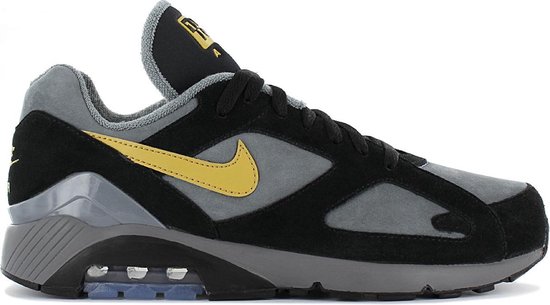 Nike Air Max 180 Leather AV7023-001 - Sneaker Sportschoenen Schoenen Grijs- Zwart - | bol.com