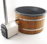 Welltub - Hottub met externe kachel - Antraciet grijs