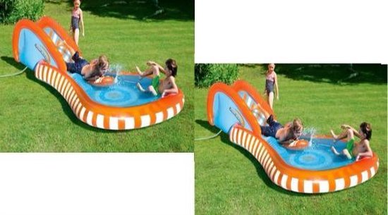 JOYIN 585 cm x 90 cm Slip and Slide Water Slide with 1 Bodyboard, Kids Water Slide, Summer Toy with Built-in Sprinkler for Garden and Outdoor
