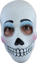 "Zwart-wit Dia de los Muertos masker  - Verkleedmasker - One size"