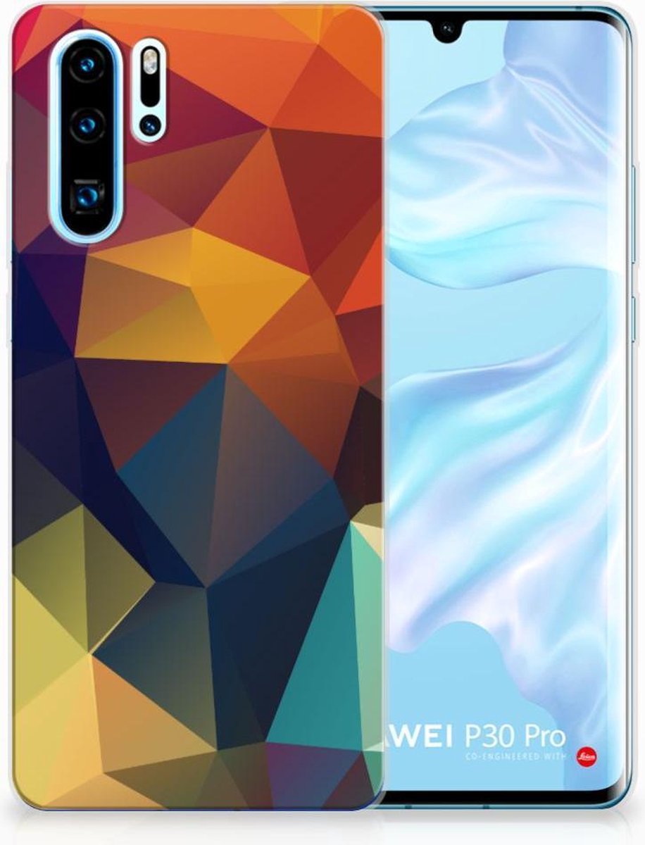 Huawei P30 Pro TPU Hoesje Polygon Color