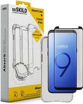 SoSkild Samsung Galaxy S9 Absorb Impact Case Transparent and Tempered Glass Transparent