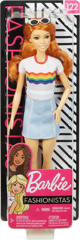 fusie Doe mee moord Barbie Fashionistas Tall Met Lang Rood Haar - Barbiepop | bol.com